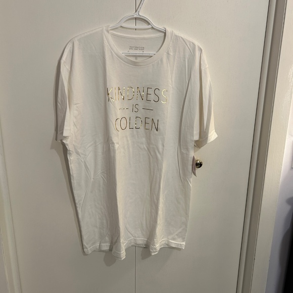NWT Candace/Dayspring Size XL "Kindness is Golden" Short sleeve White T-… - Picture 6 of 8